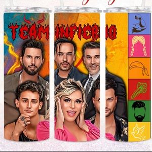 Skinny Tumbler 20 oz Team Infierno stainless steel